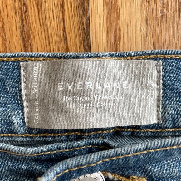 Everlane Original Cheeky Jean stone washed cropped Size 32 - Picture 7 of 8